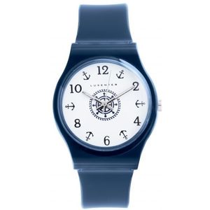 Luxenter horloge, Khaf rhodium-blauwe afwerking