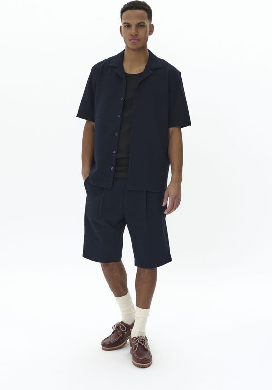 Korte Broeken - Regular Fit - Zwart - 68% Polyester, 28% Viscose, 4% Elastaan