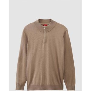 Pull tricoté demi-zip noir slim fit Ds Damat