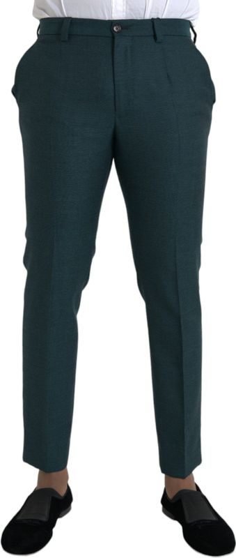 Dolce & Gabbana - Groene Wollen Pantalon - Heren