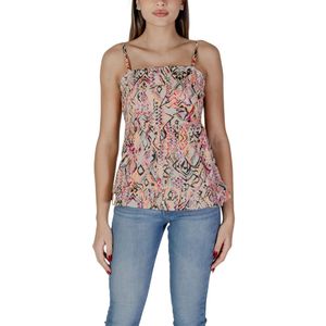 B.young - Geometrische Mouwloze Tanktop - Veelkleurig - Katoen