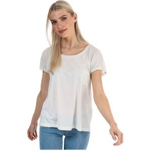 Gebroken Wit Vero Moda Lua-T-shirt Voor Dames - Maat 34