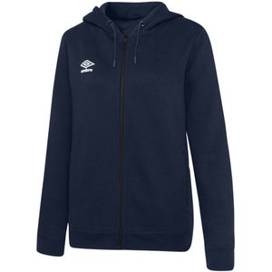 Umbro Dames/Dames Club Vrije tijd Hoodie met volledige rits (Marine / Wit)