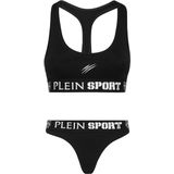 Plein Sport - Jogging Lingerie Set Glitter - Ondergoed - Zwart - Katoen
