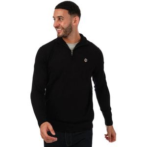 Ted Baker Unisex Sweatshirt met kwart rits voor volwassenen (Marine)