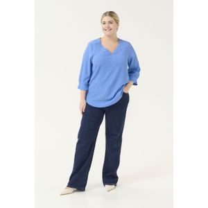 Blouse met lange mouwen Regular fit Ebb and Flow blue