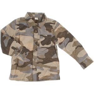 Camouflage shirt lange mouw 486055 jongen