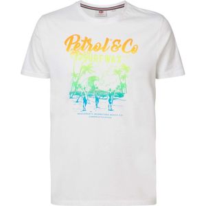 Petrol Industries - Heren Zomers T-Shirt - Wit