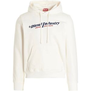 Diesel Industry Denim Division Design witte hoodie