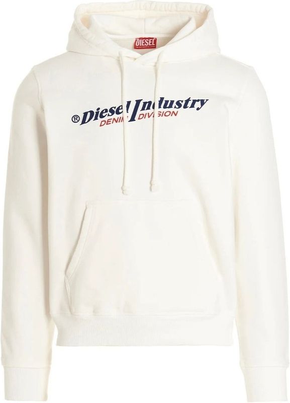 Diesel - Industry Denim Division - Hoodie - Wit - 100% Katoen