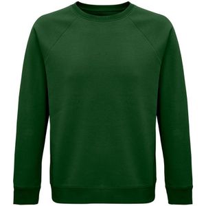 SOLS Unisex Adult Space Organic Raglan Sweatshirt (Fles Groen) - Maat 2XS