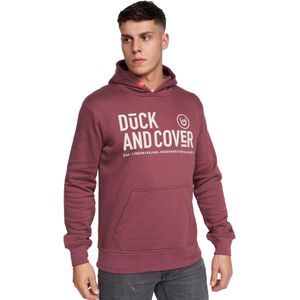 Duck and Cover Heren Hillman Hoodie (Wijn)