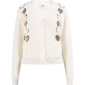 Mymo - Vest - Wolwit - Paillettenapplicaties - Dames