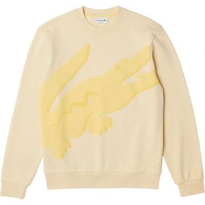 Lacoste Heren Groot Logo Classic Sweatshirt (Geel)