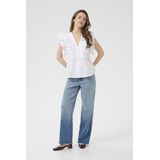 Kaffe - Flounce Top - Blouse - Wit