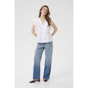 Kaffe - Flounce Top - Blouse - Wit