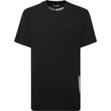 Plein Sport - T-Shirt Ronde Hals Barcode - Zwart - Heren - Katoen