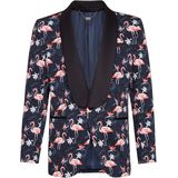 Billionaire - Blazer Palms - Blauw - Katoen - Super Slim Fit