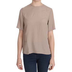 Dolce Gabbana - Crew Neck Short Sleeve Blouse - Beige