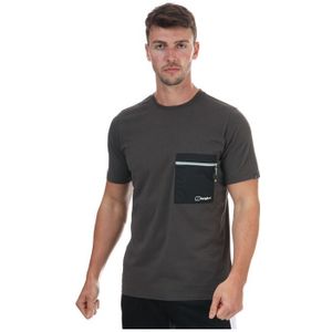 Berghaus Drakestone heren-T-shirt met zakje in grijszwart