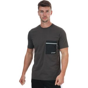 Berghaus - Drakestone - Heren T-shirt - Grijszwart - Met Borstzakje