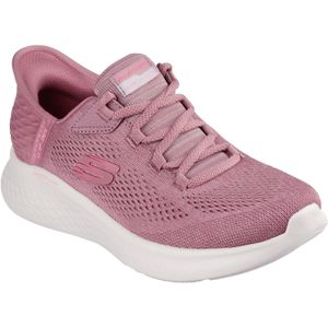 Skechers Skech-Lite Pro Naturel Textiel Vrouwentrainers Donker Mauve