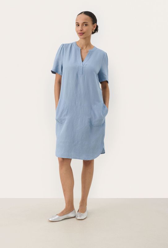 Part Two, Dames, Jurken, Blauw, Maat: S Denim,