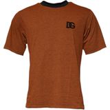 Dolce & Gabbana - Logo T-shirt - Bruin - Katoen - Ronde Hals