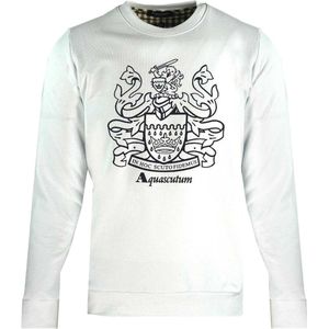 Aquascutum Heren Crest Crewneck Sweatshirt (Wit)