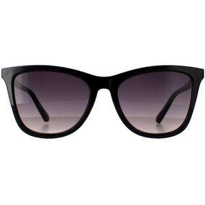 Guess GF0421 01B glanzend zwarte zonnebril met rookverloop | Sunglasses