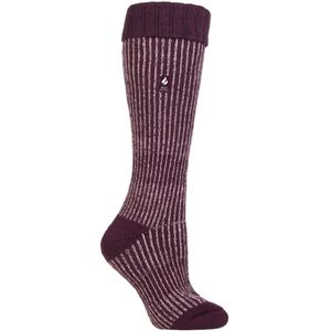 Dames Dikke Winter Warm Kniehoog Geribbelde Thermische Botosokken