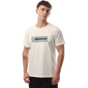 Heren Cruyff Fusion T-shirt in Off White