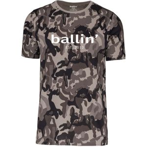 Ballin Est. 2013 Tee SS Grijs Camouflage Shirt Grijs