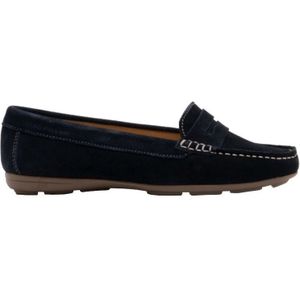 Hush Puppies Dames/dames Margot SuÃ¨de Leren Loafer Shoe (Marine)