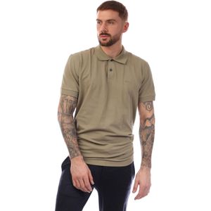 Boss Heren Logo Katoenen Polo Shirt (Groen)