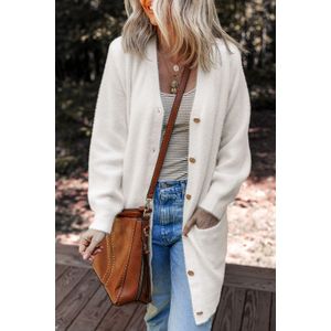 Knopjesfront Ontspannen Cardigan