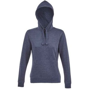 SOLS Dames/Dames Spencer Sweatshirt met capuchon (Denim Heather)