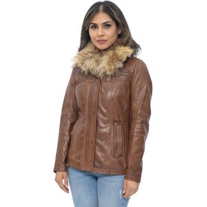 Dames leren parkerjack-Arvada