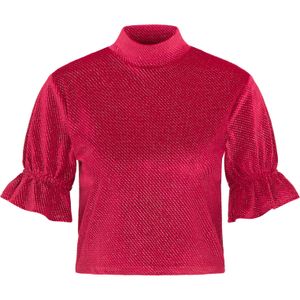 Mymo Fluwelen hemd Dames rood