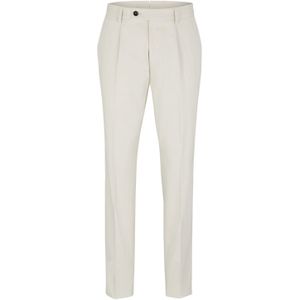 BOSS - T-Gee-Pleat-224 - Herenbroek - Naturel - Slim Fit