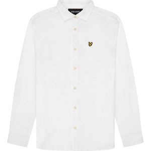 Lyle & Scott Heren Poplin Button-Down overhemd (Wit)