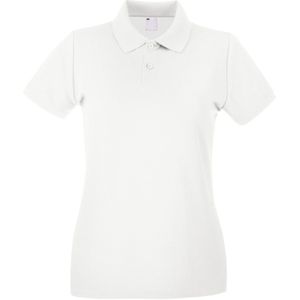 Fruit of the Loom Dames/Dames Lady Fit Poloshirt met korte mouwen (Sneeuw)