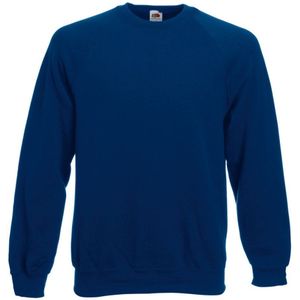 Fruit Of The Loom Heren Raglan Mouwen Belcoro® Sweatshirt (Marine) - Maat M