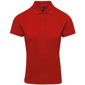 Premier Dames/Dames Coolchecker Plus Poloshirt (Rood)