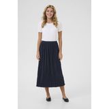 Cream - A-lijnrok - Blauw - Geplooid - Dames