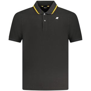 K-wayvoor mannen. K1125DW Jud Polo zwart (L), Casual, Katoen, Korte mouwen
