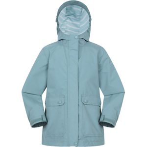 Mountain Warehouse Kinders/Kids Kust Jersey Gevoerd Waterdicht Jasje (Lichtgroen)