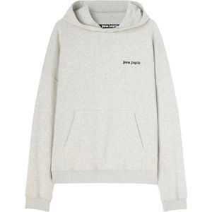 Palm Angels - Hoodie - Grijs - Geborduurd Logo
