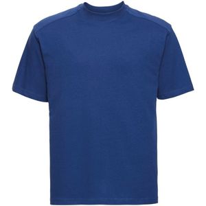 Russell Europa Heren Werkkleding Korte Mouwen Katoenen T-Shirt (Helder Koninklijk) - Maat XS
