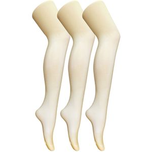 3 paar dames gekleurde ondoorzichtige 80 denier panty's - Room